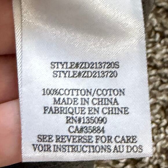 Z Supply Long Sleeve Dress M Blue Tie Dye Henley Ruffle Modest Minimalist NWT - Picture 7 of 8